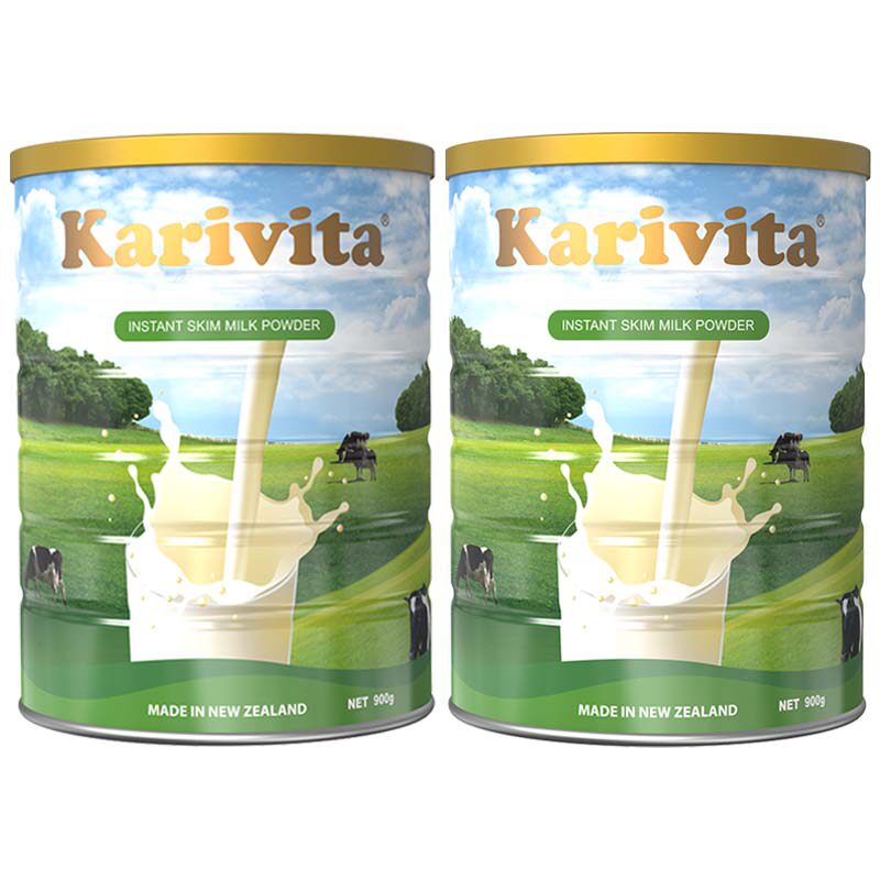 佳乳达脱脂奶粉2罐成人青少年0蔗糖高钙纯牛奶大学生儿童孕妇老年