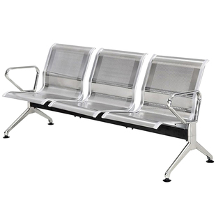 三人位排椅机场不锈钢长椅子医院等候诊椅公共联排休息座椅输液椅
