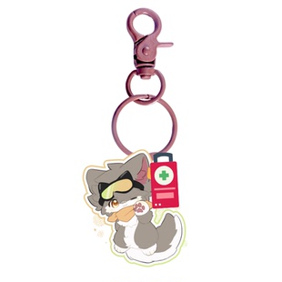 可爱兽兽挂件！Furry周边钥匙扣立牌挂件福瑞文具兽装FurPaw绒爪