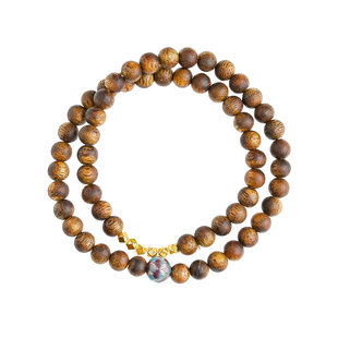 普陀山好运莲莲沉香手串女款真品双圈手链叠戴手饰品送人生日礼物