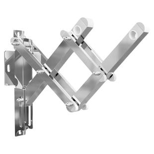 阳台不锈钢推拉支架晾衣杆底座可折叠承重架晾衣架配件顶座侧装