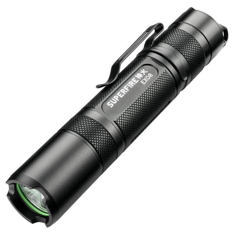 神火官方旗舰EX08超强光小手电筒led可充电超亮远射小型便携防水