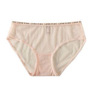 夏日网纱内裤女性感纯欲少女透明无痕火辣三角短裤纯棉抗菌裆底裤