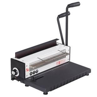 装订机打孔机圆孔打孔器A3A4菜谱双线圈铁圈雷盛TD-1500B34R装订机34圆孔YO圈抽刀23孔台历挂历PVC菜单装订机