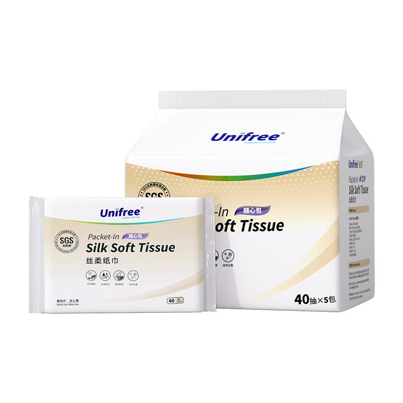 unifree云柔纸巾40抽*5包/提