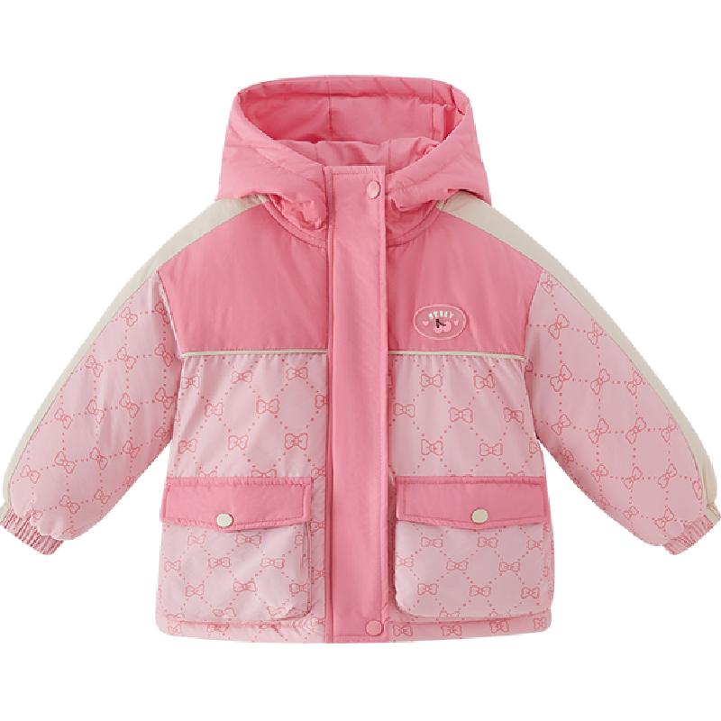 jellybaby女童加绒锁温棉服
