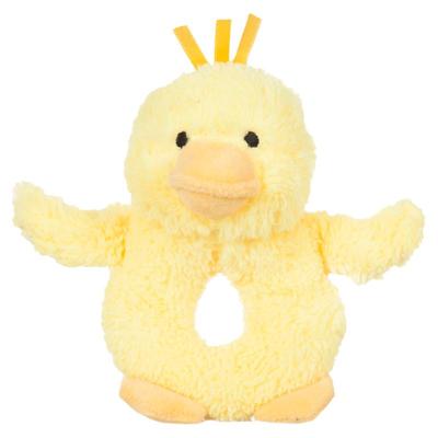 毛绒抓握训练可啃咬玩偶手摇铃