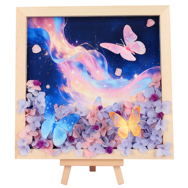 教师节手工diy礼物永生花干花立体相框画摆件材料制作新款送老师