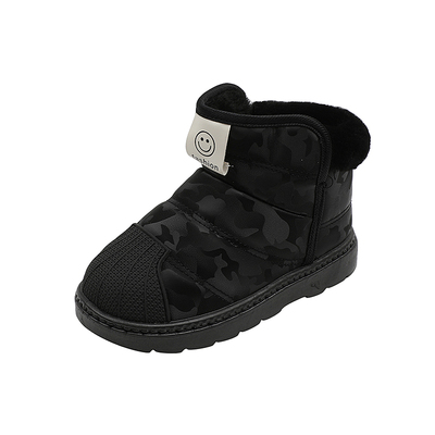 2025新款防滑儿童雪地靴男童女童靴子冬加绒加厚防水棉靴短靴棉鞋