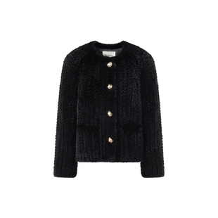 MELINDA LI【中古香香貂】芬兰进口sagafurs本黑水貂宾霸皮草外套