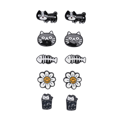 通用卡通猫鱼骨洞洞鞋鞋扣