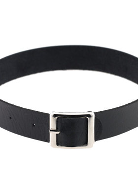 复古朋克甜心皮革锁骨项圈女