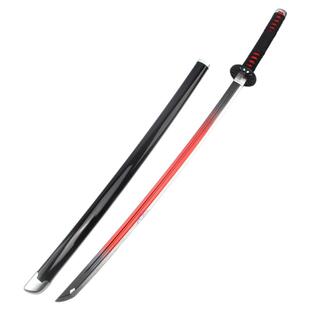 鬼灭之刃cos日轮刀灶门炭治郎COS居合道木刀带鞘儿童剑道玩具木刀