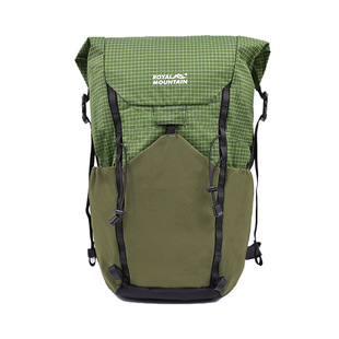 新款户外登山包轻量化卷口可折叠25L大容量防水徒步旅行双肩背包