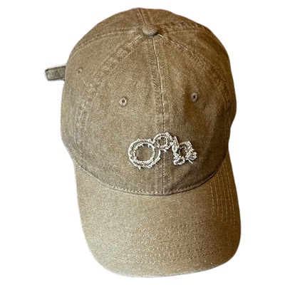 Oohhygge.丹宁水洗贴布棒球帽2025春夏美式复古多色遮阳鸭舌帽