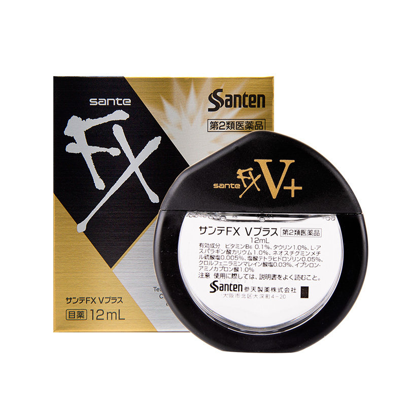 日本参天FX金色装眼药水滴眼液缓解眼视疲劳充血干涩原装进口正品