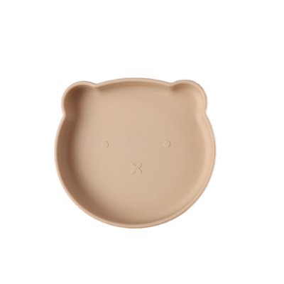 婴儿硅胶餐盘吸盘式自主进食