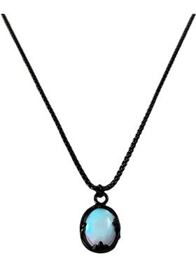 ZXS复古渐变晶石项链小众高级感