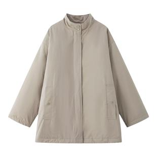 画风drawwind立领风衣羽绒服女新款冬季休闲保暖中长款外套