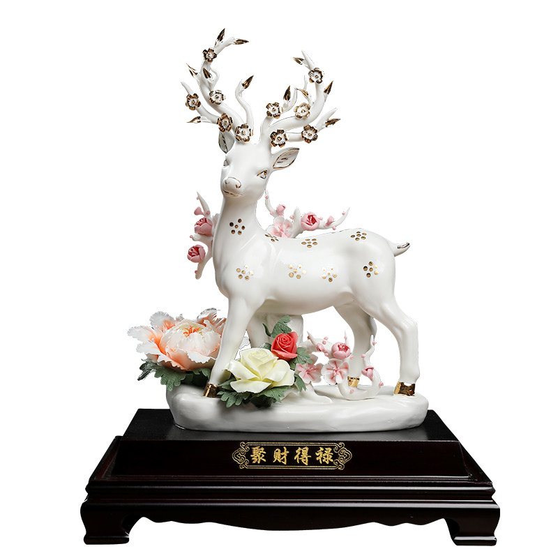 聚财得禄创意摆件可定制祝福语