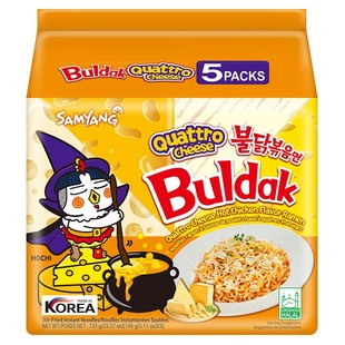 韩国进口三养芝士联盟火鸡面四种芝士火鸡面超辣方便面速食拌面