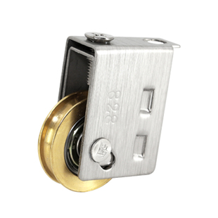 4个装828型老式铝合金滑轮玻璃推拉门窗滚轮不锈钢窗户移门铜轮子