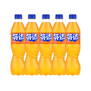 可口可乐橙味芬达500ml*5瓶经典碳酸饮料汽水包邮m