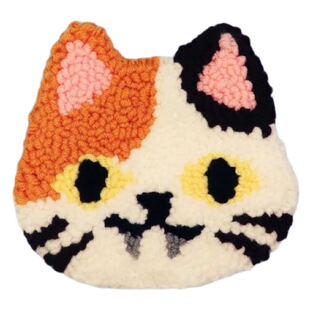 卡通猫猫狗狗戳戳绣手工diy毛线画戳戳乐tufting解压创意装饰礼物