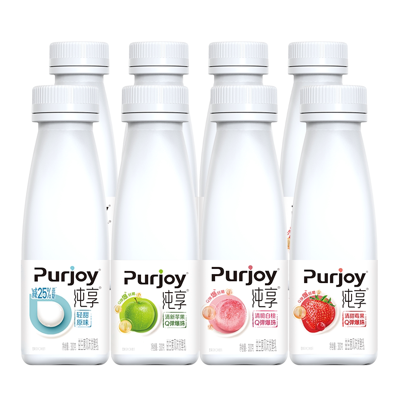 【代言人成毅同款】纯享多口味低温酸奶300g*8瓶 风味发酵乳营养