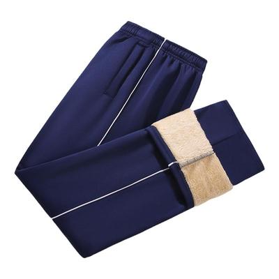 加厚校服裤子一道杠秋冬季加绒款