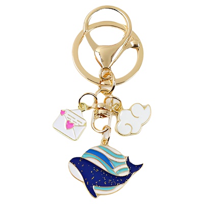 包包卡通挂饰钥匙链海豚情侣配饰