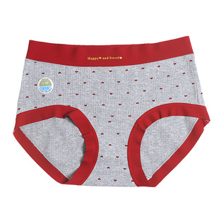 红灰高级配色不一样本命年安可拉红内裤女A类棉加长纯棉10A抗菌裆