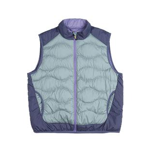 三枝梅花户外保暖羽绒马甲男轻薄立领90鸭绒羽绒夹克外套女防泼水