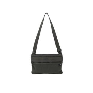 agnès b.经典系列尼龙小号男士手提包通勤单肩包   黑色