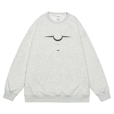 GOGOSOON加绒卫衣男430g新款2025秋冬内搭上衣无帽圆领宽松高级感