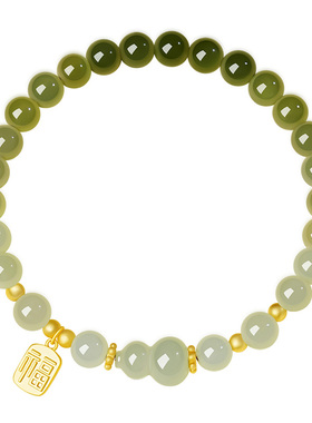 宫里上新天然和田玉手串