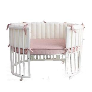 韩国定制床围适用stokke leander方床纯棉A类防撞围栏椭圆围挡