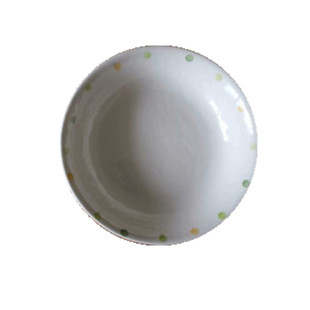 杂置社日式波点水玉小清新不规则釉下彩深盘汤盘甜品碟花形小碟