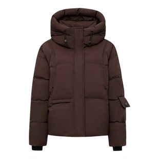 鸭鸭短款羽绒服女2025年冬季新款宽松加厚时尚面包服保暖女士外套