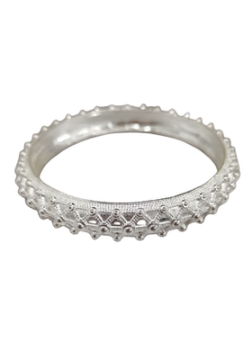 大凉山彝族传统三排点手镯镀火把节少数民族风西昌手饰大圈口镯子