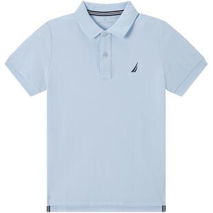 NAUTICA/诺帝卡童装 男童女童经典短袖POLO衫夏季儿童T恤珠地网眼