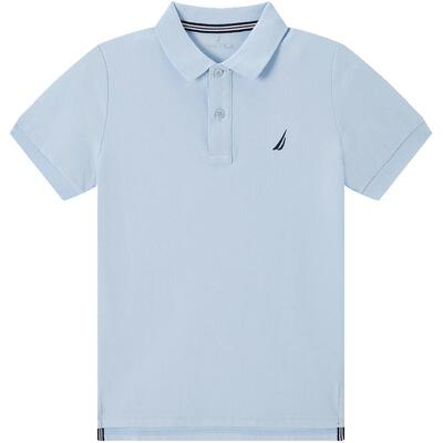 NAUTICA/诺帝卡童装 男童女童经典短袖POLO衫夏季儿童T恤珠地网眼