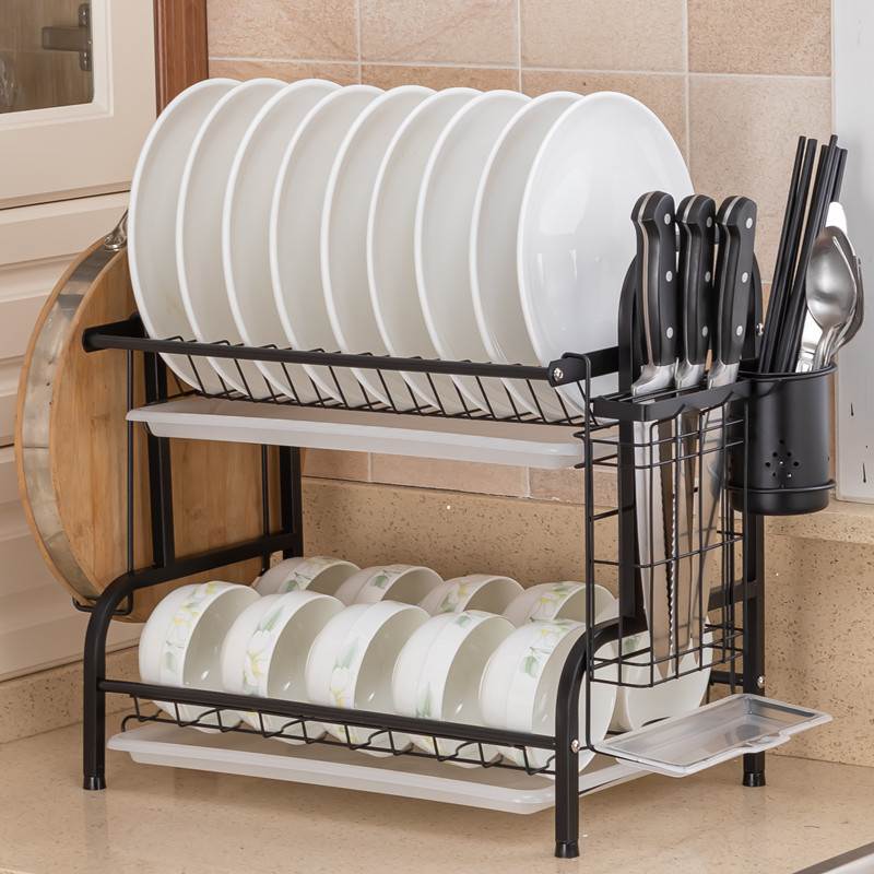 厨房不锈钢碗碟架沥水碗沥水架盘子多层厨具收纳架架收纳台面