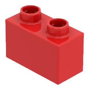 万格大颗粒积木基础零配件高1x2孔儿童益智拼装兼容玩具散件D0404