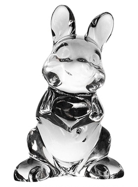 捷克BOHEMIA进口兔子雕像小摆件