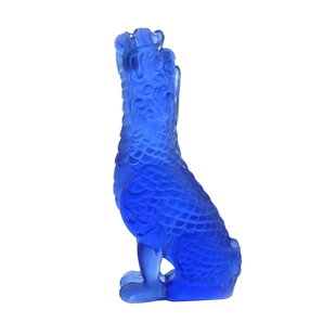 琉璃艺术家梁明毓古法脱蜡琉璃香插望天吼小巧精致线香插茶道