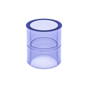 透明直接PVC接头平接直通给水管配件管件管转接16 18 20 25 32 40