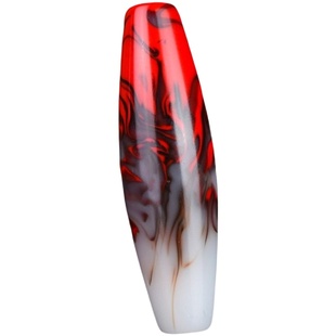 新疆和田玉天珠吊坠男女款鸡血玉挂件原石吊坠项链