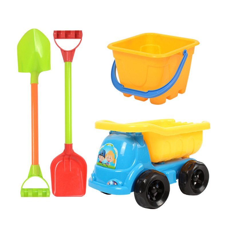 儿童沙滩玩具车套装海边工具铲子