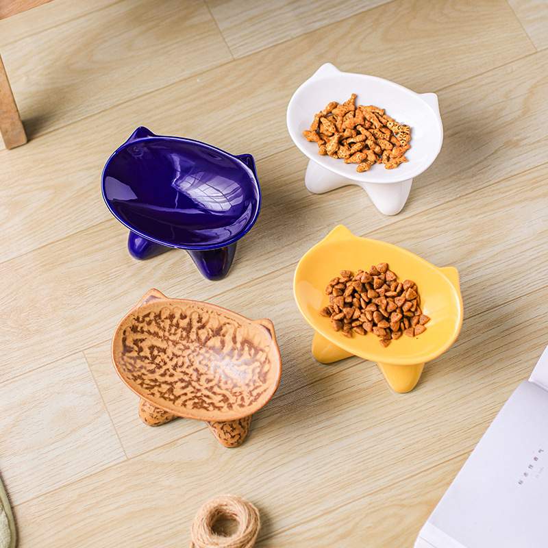 新款直销陶瓷猫脸碗 狗碗狗狗用品狗食盆陶瓷猫咪碗猫碗食盆狗碗